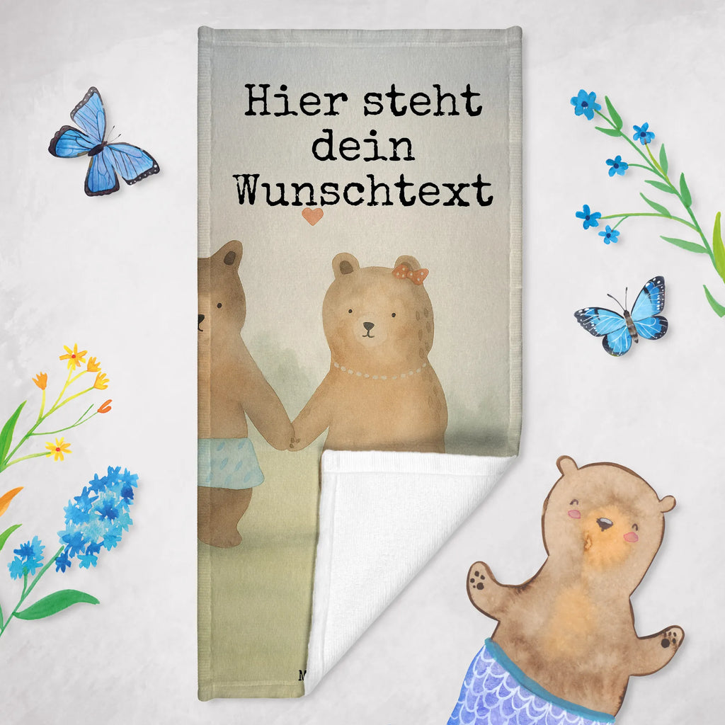 Personalisiertes Badehandtuch Bär Freundin Design Kinder Handtuch mit Namen, Personalisiertes Badetuch, Duschtuch mit Namen, Personalisiertes Handtuch, Saunatuch mit Namen, Badetuch mit Namen, Strandtuch mit Namen, Bär, Teddy, Teddybär, Bär Freundin Beste Freund Liebe Liebesbeweis Verliebt Kumpel Kumpeliene
