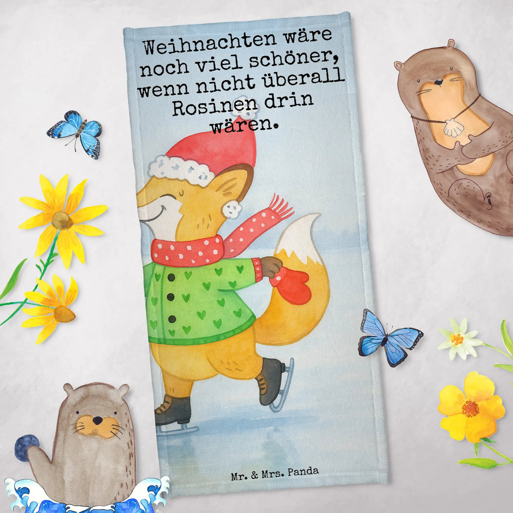 Badehandtuch Fuchs  Schlittschuhe Design Kinder Handtuch, Badetuch, Strandtuch, Saunatuch, Duschtuch, Winter, Weihnachten, Weihnachtsdeko, Nikolaus, Advent, Heiligabend, Wintermotiv, Weihnachtszeit, Weihnachtsmann, Tannenbaum, Weihnachtstage, Weihnachtsbaum
