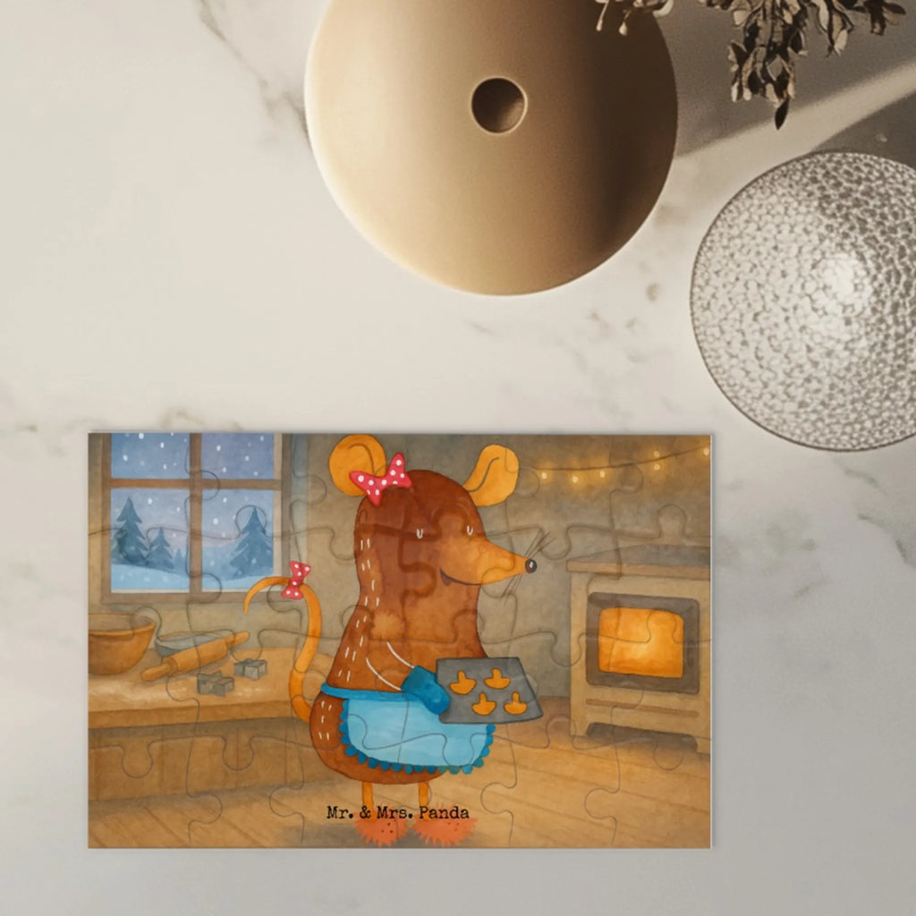 Puzzle Maus Kekse Design Puzzle, Winter, Weihnachten, Weihnachtsdeko, Nikolaus, Advent, Heiligabend, Wintermotiv, Plätzchen, Weihnachtsbäckerei, Chaosqueen, backen, Kekse, Maus, Weihnachtskekse