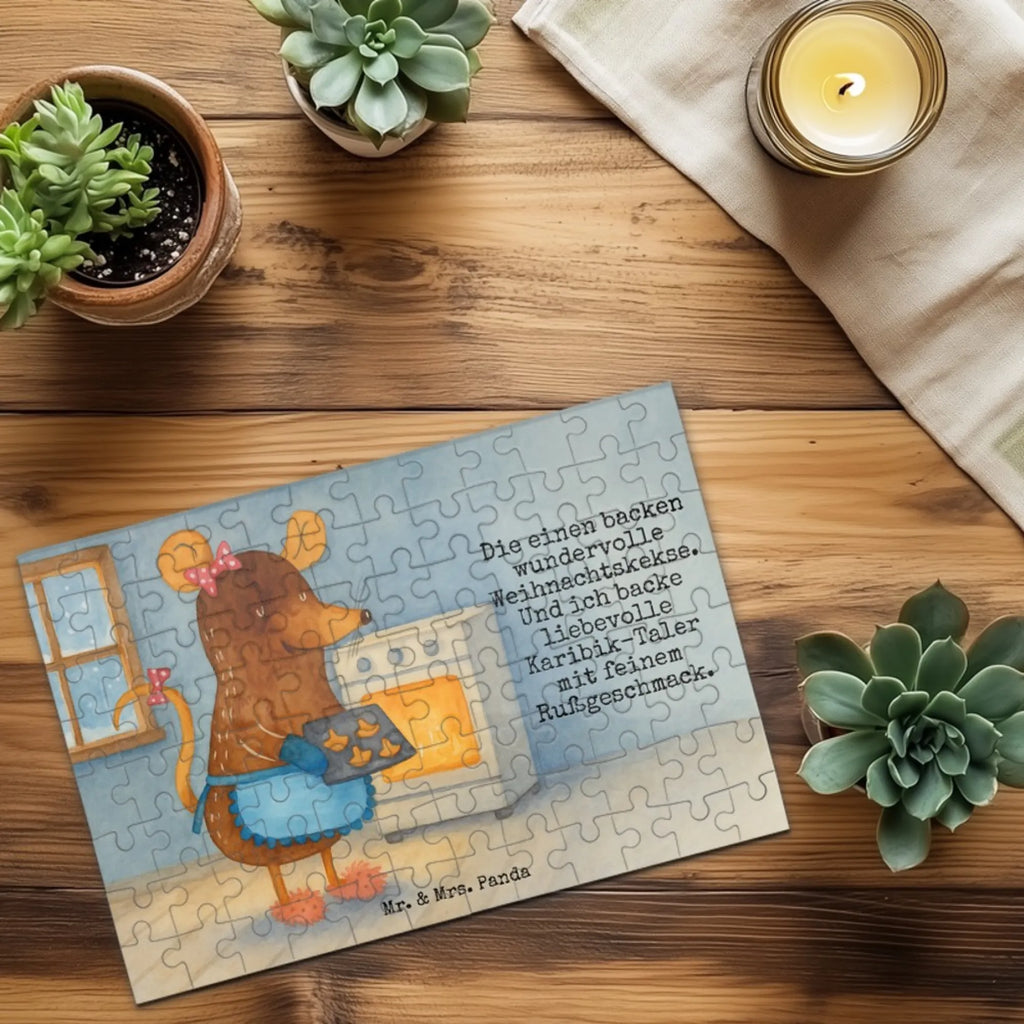 Puzzle Maus Kekse Design Puzzle, Winter, Weihnachten, Weihnachtsdeko, Nikolaus, Advent, Heiligabend, Wintermotiv, Plätzchen, Weihnachtsbäckerei, Chaosqueen, backen, Kekse, Maus, Weihnachtskekse