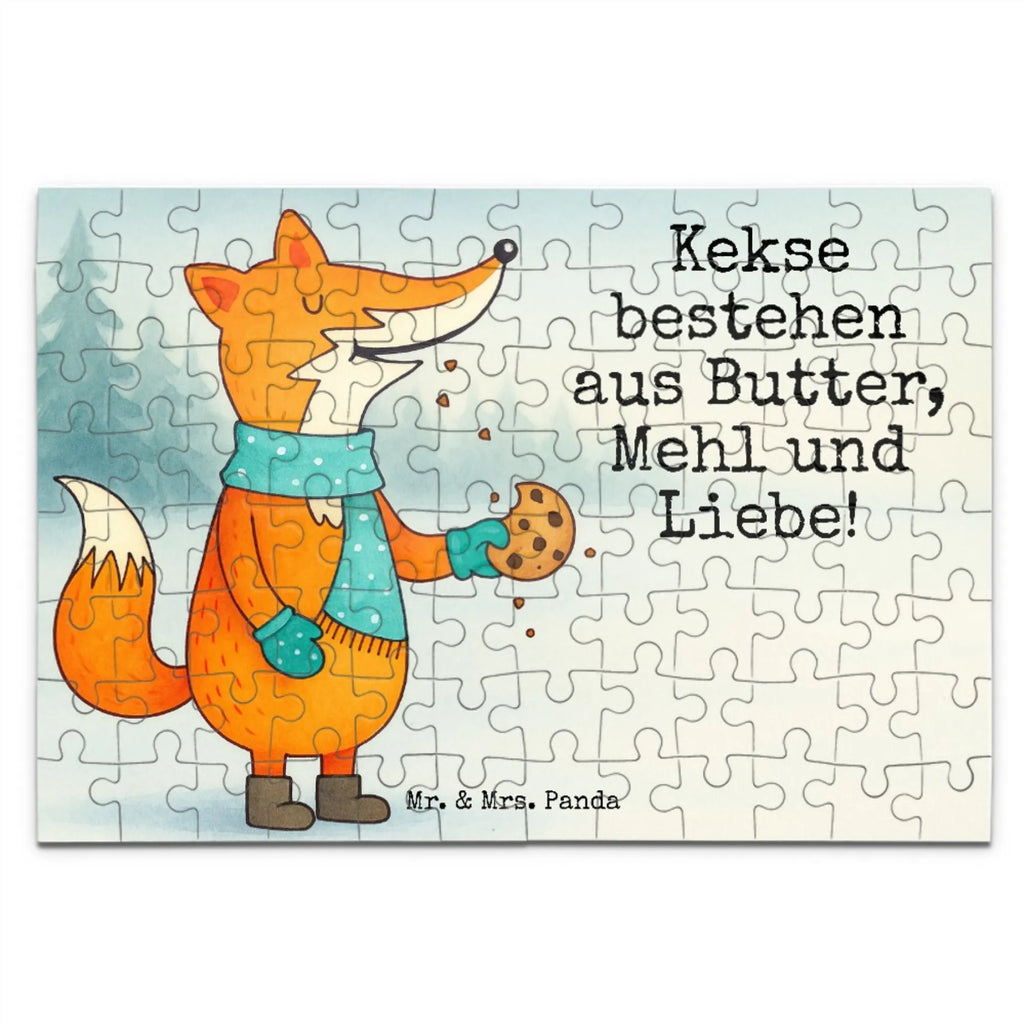 Puzzle Fuchs Keks Design Puzzle, Fuchs, Füchse, Liebe, Küche Deko, Backen Spruch, Kekse, Weihnachtszeit, Winter, Plätzchen
