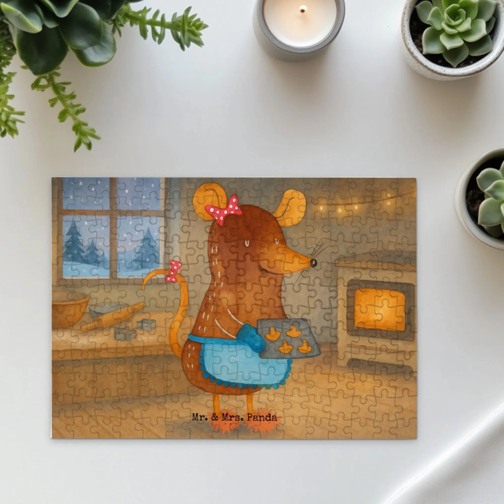 Puzzle Maus Kekse Design Puzzle, Winter, Weihnachten, Weihnachtsdeko, Nikolaus, Advent, Heiligabend, Wintermotiv, Plätzchen, Weihnachtsbäckerei, Chaosqueen, backen, Kekse, Maus, Weihnachtskekse