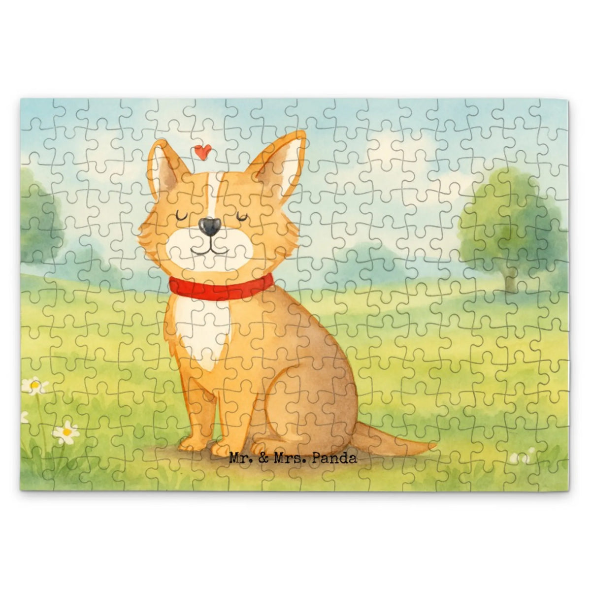 Puzzle Hund Glück Design Puzzlespiel, 300 Teile Puzzle, Geduldspiel, 1000 Teile Puzzle, 500 Teile Puzzle, 1500 Teile Puzzle, Puzzle, Legespiel, 2000 Teile Puzzle, Hunderasse, Hundebesitzer, Sprüche, Hund, Hundemotiv, Haustier, Tierliebhaber, Liebe, Corgie, Hundeliebe, Hundemama, Spruch