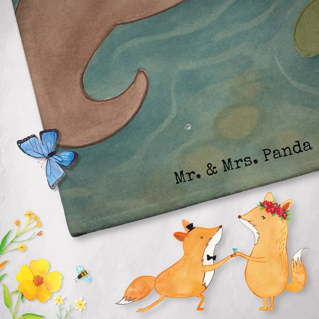 Badehandtuch Otter Umarmen Design Strandtuch, Kinder Handtuch, Badetuch, Duschtuch, Saunatuch, Otter, Fischotter, Seeotter, Otter Seeotter See Otter