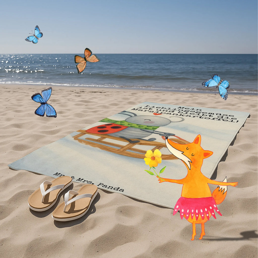 Badehandtuch Smörle Rodeln Design Duschtuch, Saunatuch, Kinder Handtuch, Badetuch, Strandtuch, Winter, Weihnachten, Weihnachtsdeko, Nikolaus, Advent, Heiligabend, Wintermotiv, Schlittenfahren, Smörle, Marzipan