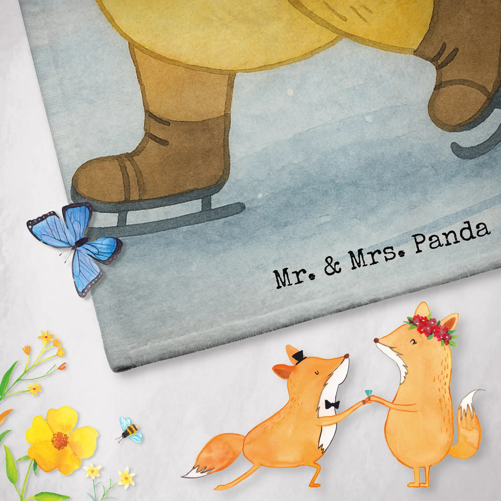 Badehandtuch Fuchs  Schlittschuhe Design Kinder Handtuch, Badetuch, Strandtuch, Saunatuch, Duschtuch, Winter, Weihnachten, Weihnachtsdeko, Nikolaus, Advent, Heiligabend, Wintermotiv, Weihnachtszeit, Weihnachtsmann, Tannenbaum, Weihnachtstage, Weihnachtsbaum