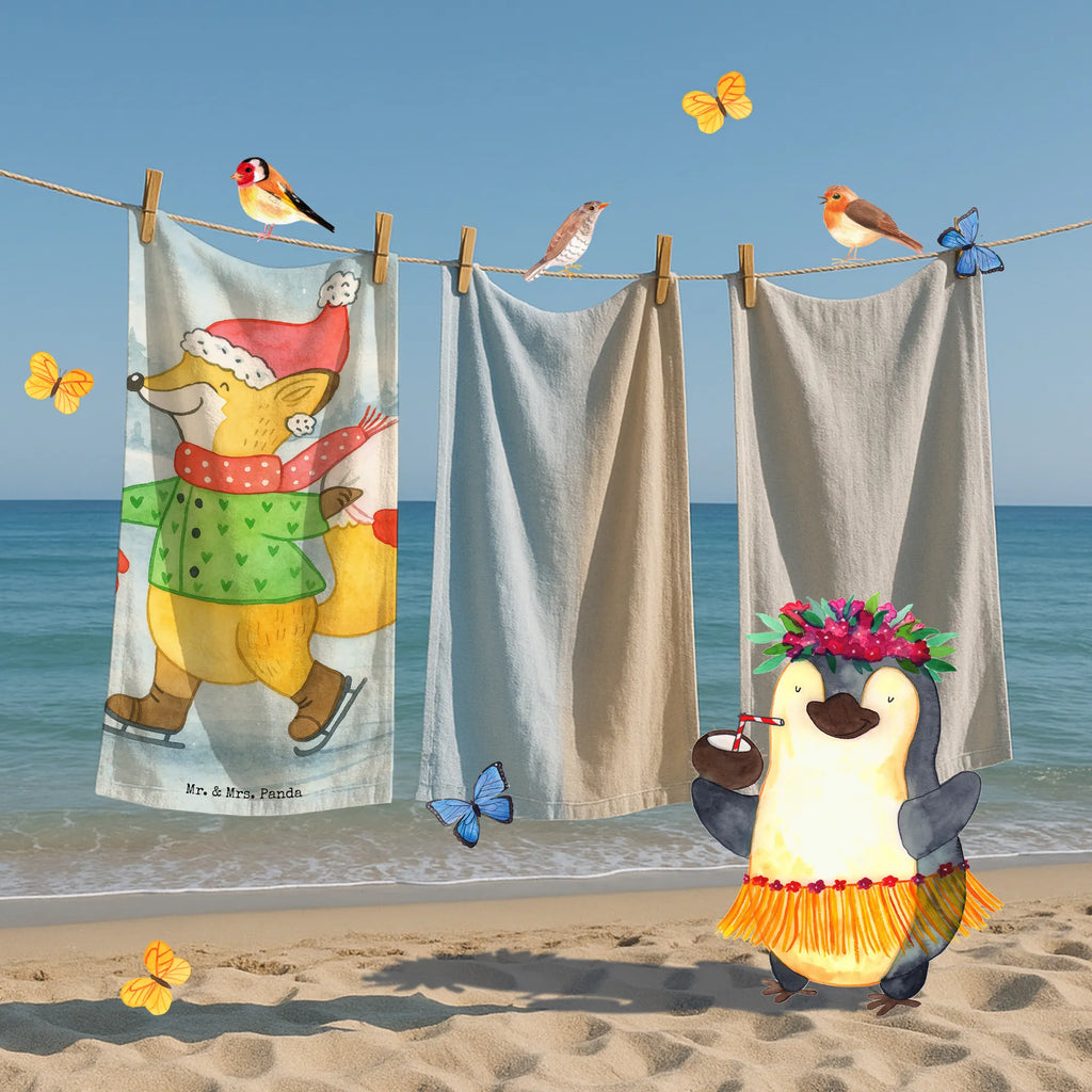 Badehandtuch Fuchs  Schlittschuhe Design Kinder Handtuch, Badetuch, Strandtuch, Saunatuch, Duschtuch, Winter, Weihnachten, Weihnachtsdeko, Nikolaus, Advent, Heiligabend, Wintermotiv, Weihnachtszeit, Weihnachtsmann, Tannenbaum, Weihnachtstage, Weihnachtsbaum