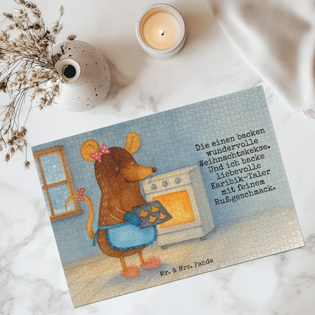 Puzzle Maus Kekse Design Puzzle, Winter, Weihnachten, Weihnachtsdeko, Nikolaus, Advent, Heiligabend, Wintermotiv, Plätzchen, Weihnachtsbäckerei, Chaosqueen, backen, Kekse, Maus, Weihnachtskekse