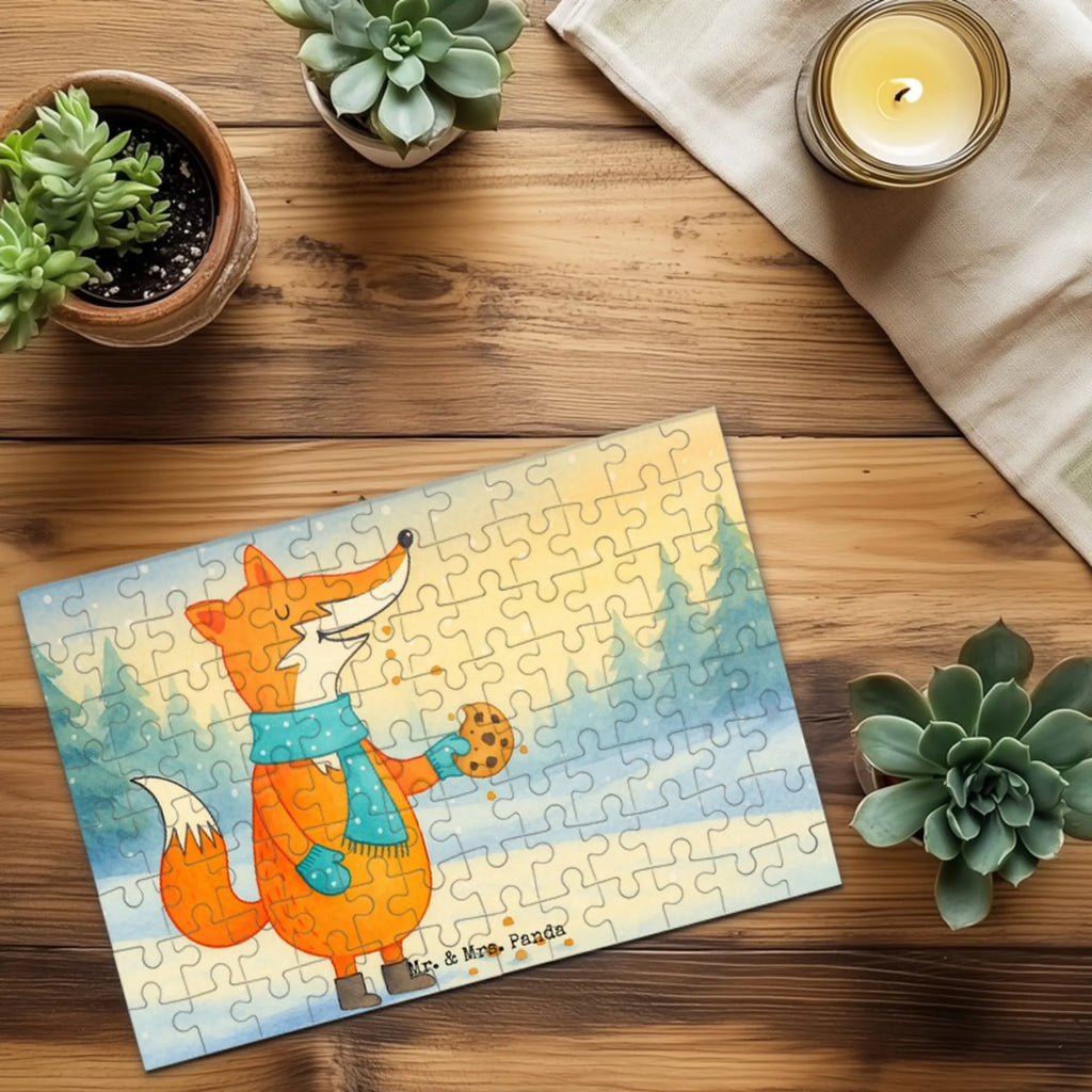Puzzle Fuchs Keks Design Puzzle, Fuchs, Füchse, Liebe, Küche Deko, Backen Spruch, Kekse, Weihnachtszeit, Winter, Plätzchen