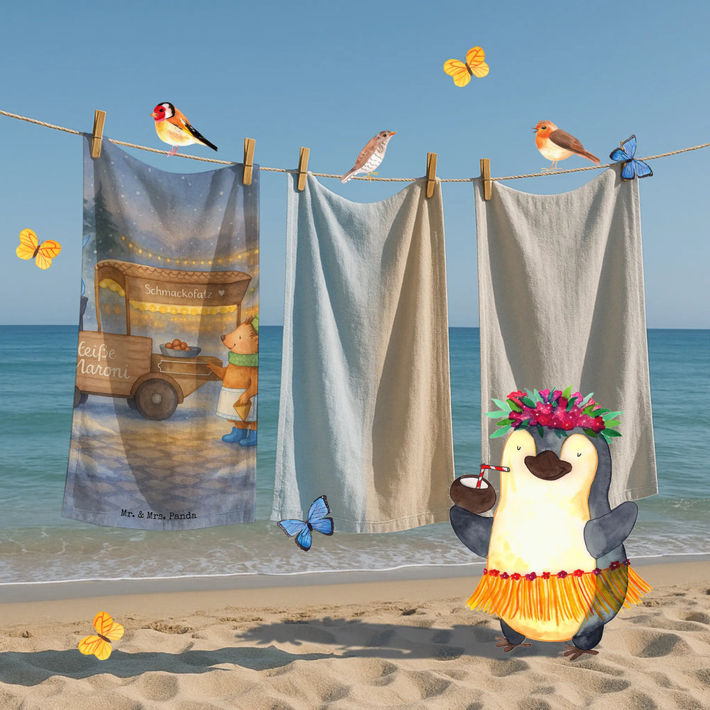 Badehandtuch Igel Maronen Design Strandtuch, Badetuch, Saunatuch, Duschtuch, Kinder Handtuch, Winter, Weihnachten, Weihnachtsdeko, Nikolaus, Advent, Heiligabend, Wintermotiv, Weihnachtsmarkt, Kastanien, Maronen, Duft