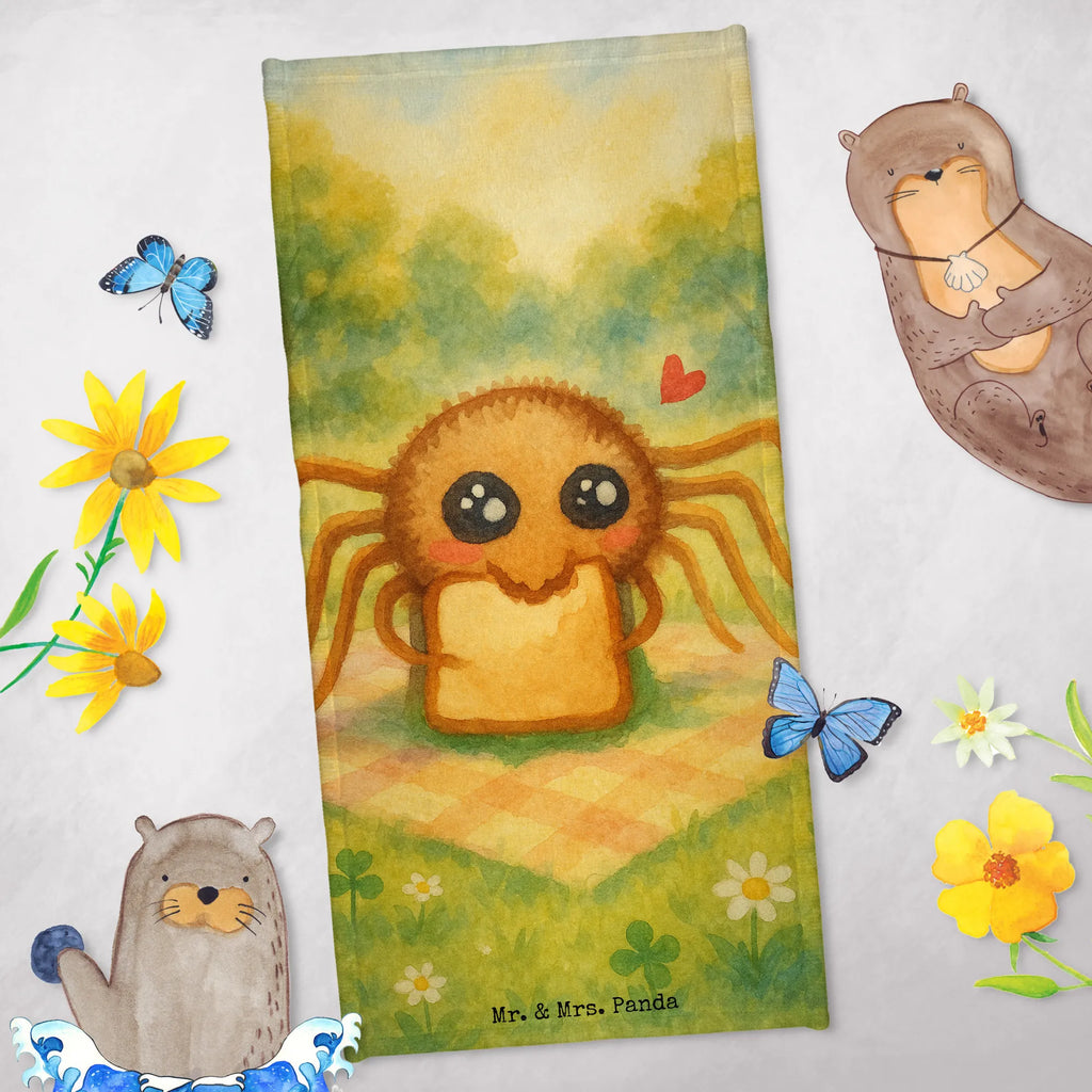 Badehandtuch Spinne Agathe Sandwich Design Duschtuch, Kinder Handtuch, Saunatuch, Strandtuch, Badetuch, Spinne Agathe, Spinne, Agathe, Videos, Merchandise, Glück, Hungrig, Hunger, Alles wird gut, Lebensfreude, Verfressen, Mut
