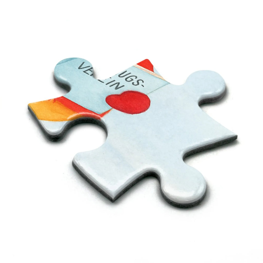 Puzzle Fuchs Sänger Design Puzzle, Winter, Weihnachten, Weihnachtsdeko, Nikolaus, Advent, Heiligabend, Wintermotiv, Sänger, Geschenk Sänger, Fuchs, Füchse, Singen, Weihnachtslieder