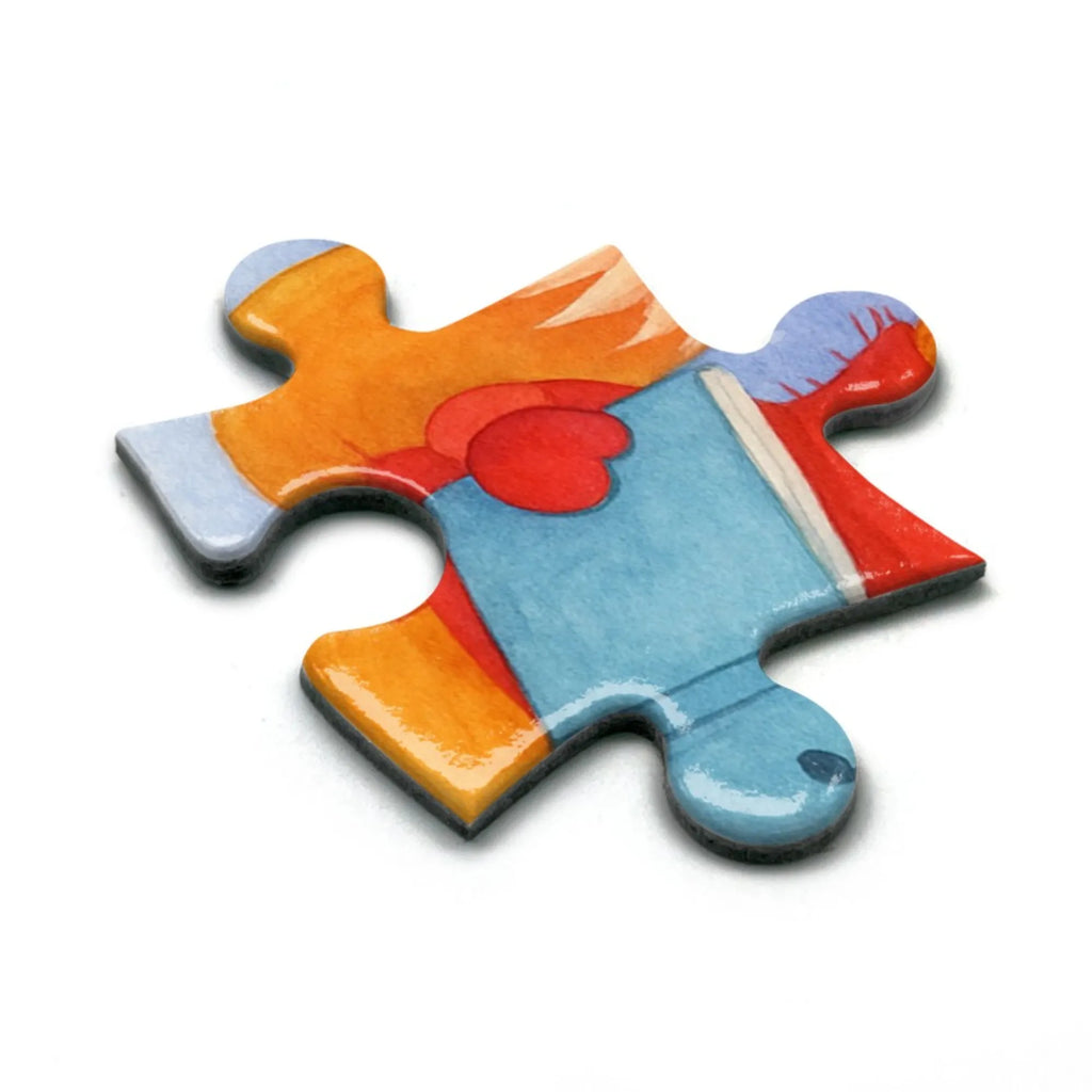 Puzzle Fuchs Sänger Design Puzzle, Winter, Weihnachten, Weihnachtsdeko, Nikolaus, Advent, Heiligabend, Wintermotiv, Sänger, Geschenk Sänger, Fuchs, Füchse, Singen, Weihnachtslieder