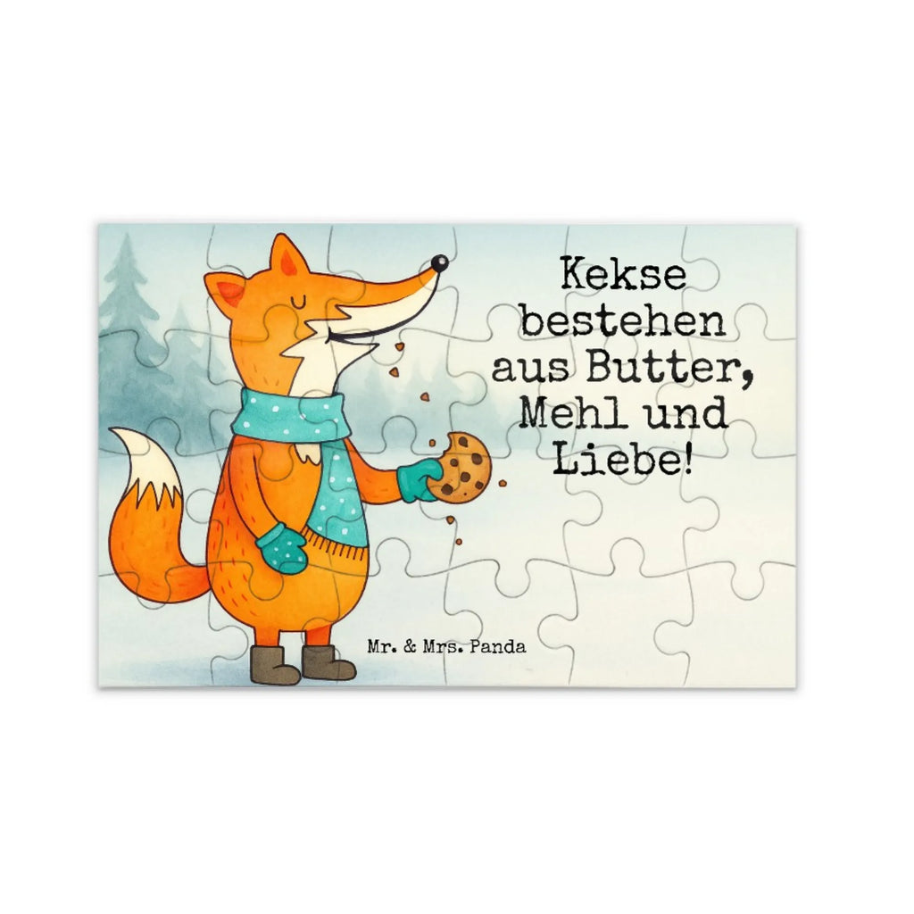 Puzzle Fuchs Keks Design Puzzle, Fuchs, Füchse, Liebe, Küche Deko, Backen Spruch, Kekse, Weihnachtszeit, Winter, Plätzchen