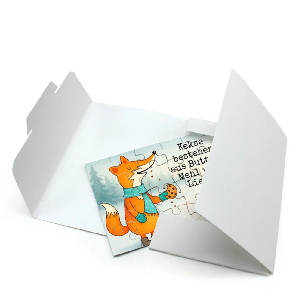 Puzzle Fuchs Keks Design Puzzle, Fuchs, Füchse, Liebe, Küche Deko, Backen Spruch, Kekse, Weihnachtszeit, Winter, Plätzchen