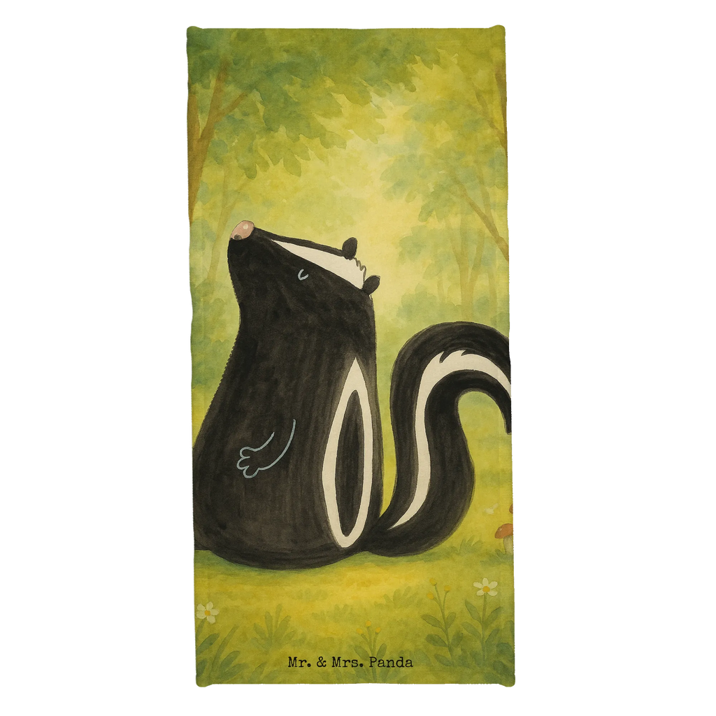 Badehandtuch Stinktier Sitzen Design Duschtuch, Saunatuch, Strandtuch, Badetuch, Kinder Handtuch, Stinktier, Skunk, Spruch, Stinki, Wildtier, Büro, Raubtier, Besserwisser, Stinker, Recht