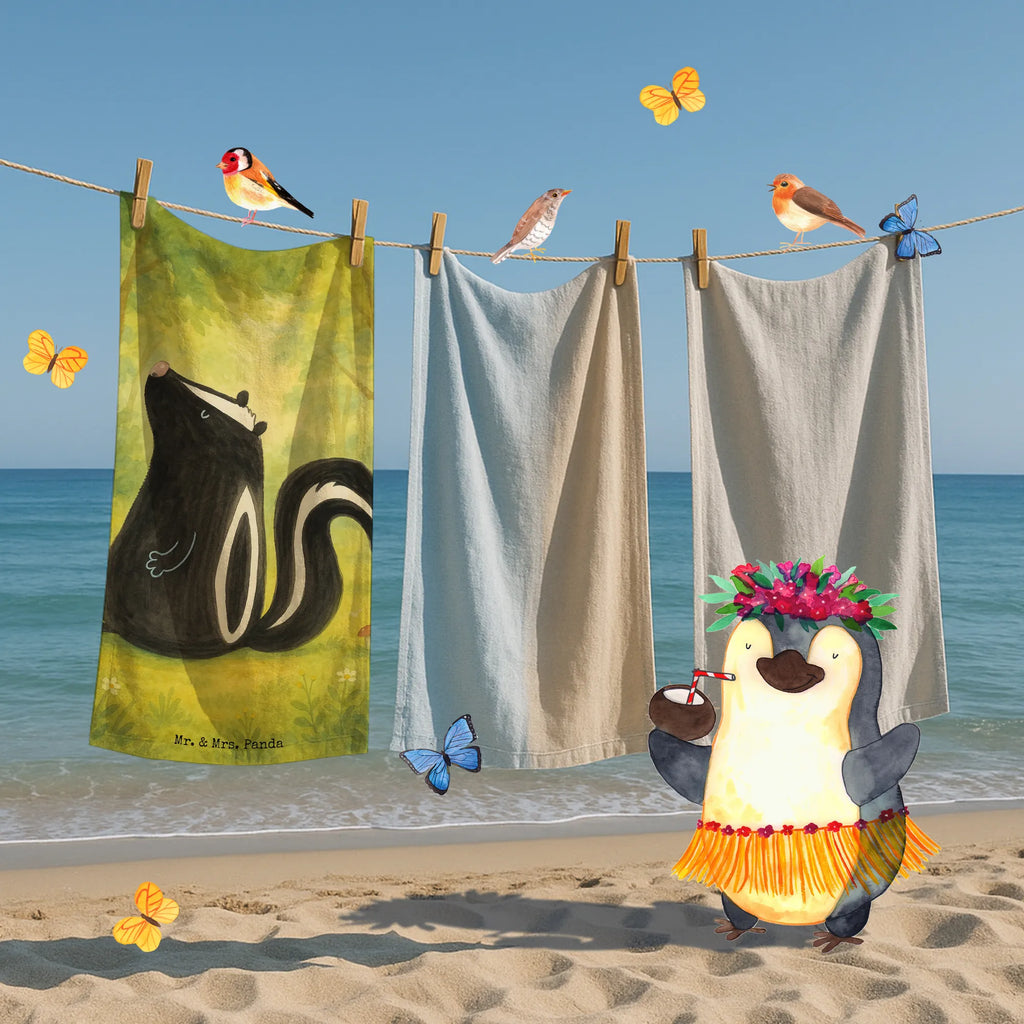 Badehandtuch Stinktier Sitzen Design Duschtuch, Saunatuch, Strandtuch, Badetuch, Kinder Handtuch, Stinktier, Skunk, Spruch, Stinki, Wildtier, Büro, Raubtier, Besserwisser, Stinker, Recht