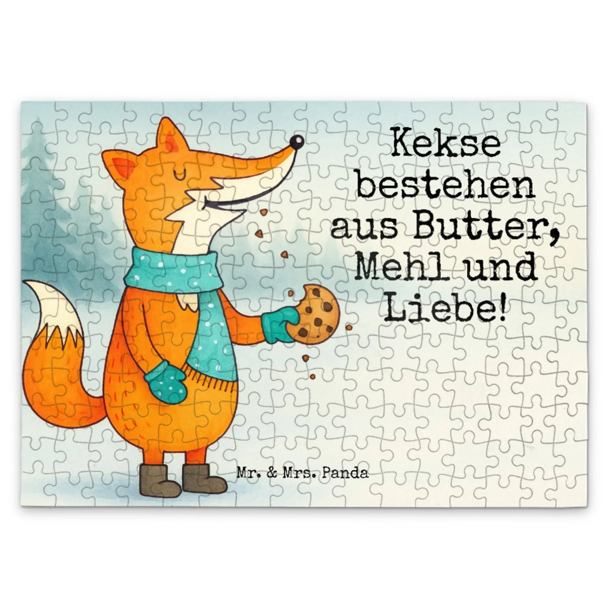 Puzzle Fuchs Keks Design Geduldspiel, Puzzlespiel, 500 Teile Puzzle, Legespiel, 300 Teile Puzzle, Puzzle, 1000 Teile Puzzle, 2000 Teile Puzzle, 1500 Teile Puzzle, Fuchs, Backen Spruch, Plätzchen, Winter, Weihnachtszeit, Füchse, Küche Deko, Kekse, Liebe