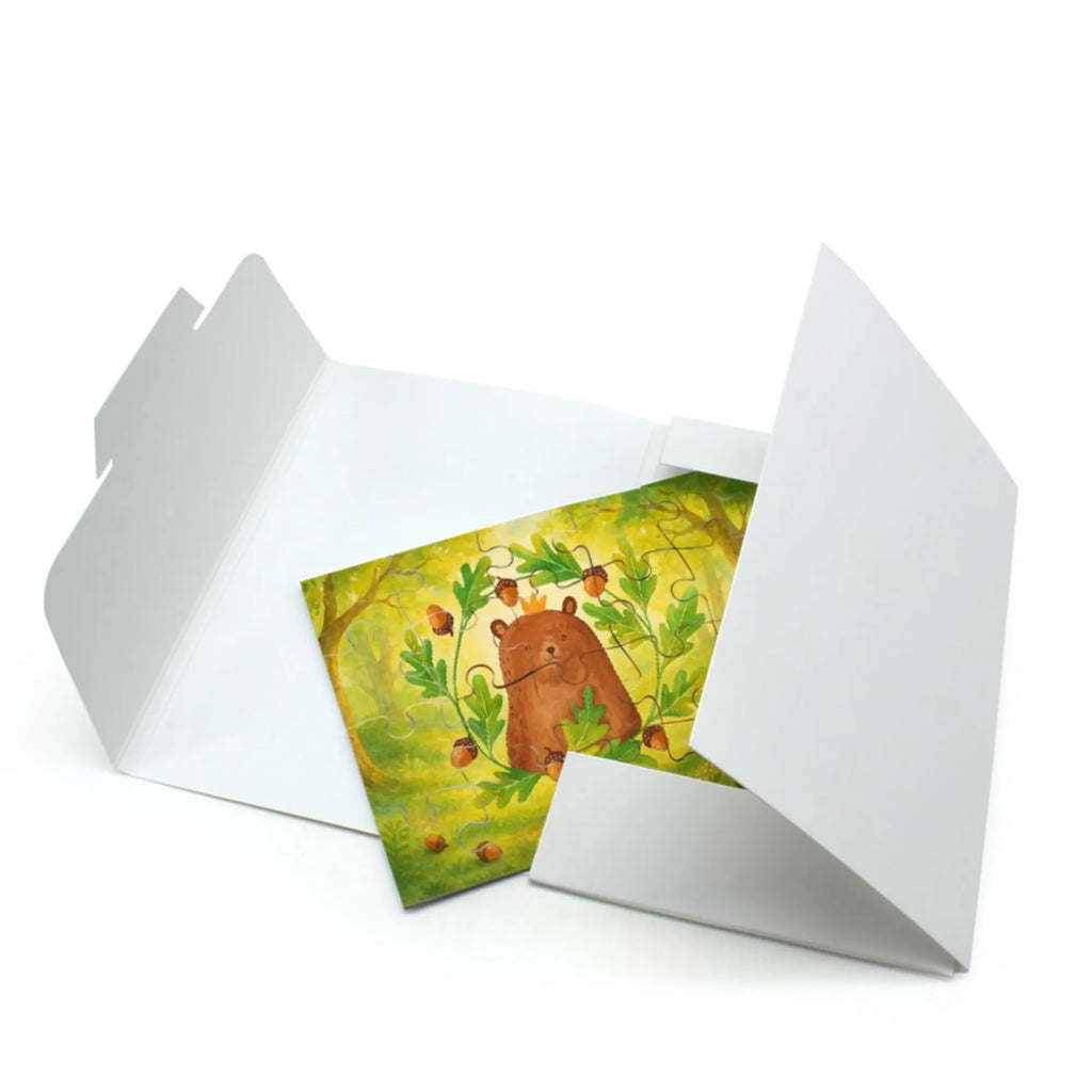 Puzzle Bär König Design Puzzle, Teddy, Bär, Teddybär, Vater, Bester Vater, Vatertag, Dad, Papa Bär, Daddy, Papi, Papa, Bester Papa, Weltbester Papa