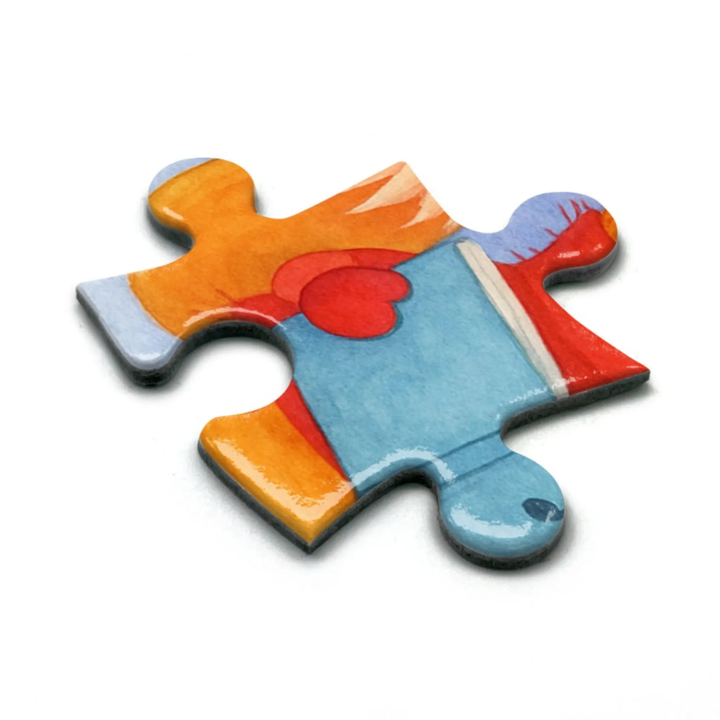 Puzzle Fuchs Sänger Design Puzzle, Winter, Weihnachten, Weihnachtsdeko, Nikolaus, Advent, Heiligabend, Wintermotiv, Sänger, Geschenk Sänger, Fuchs, Füchse, Singen, Weihnachtslieder