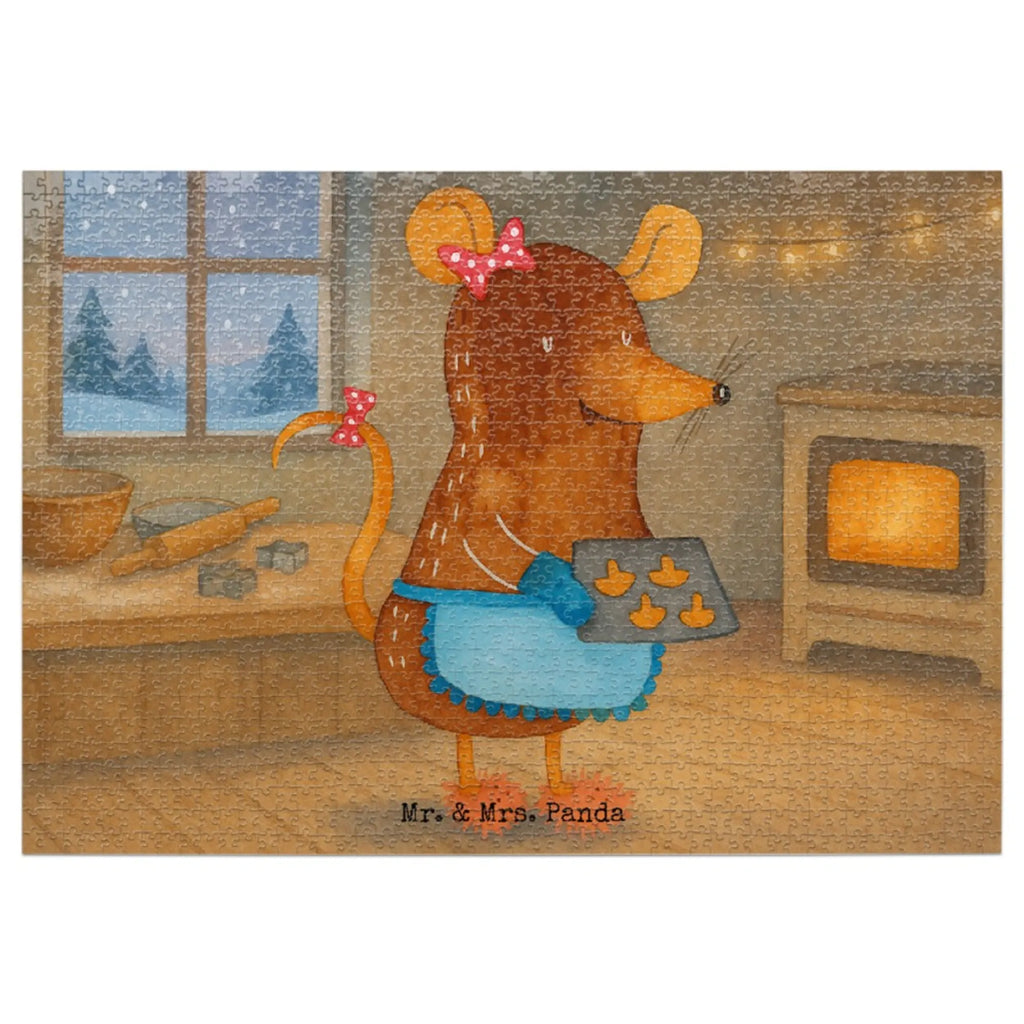 Puzzle Maus Kekse Design Puzzle, Winter, Weihnachten, Weihnachtsdeko, Nikolaus, Advent, Heiligabend, Wintermotiv, Plätzchen, Weihnachtsbäckerei, Chaosqueen, backen, Kekse, Maus, Weihnachtskekse
