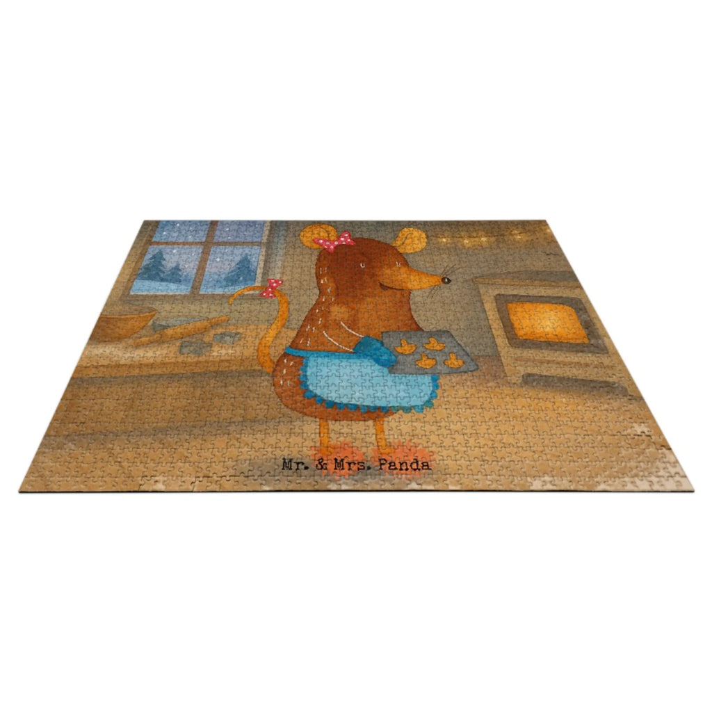 Puzzle Maus Kekse Design Puzzle, Winter, Weihnachten, Weihnachtsdeko, Nikolaus, Advent, Heiligabend, Wintermotiv, Plätzchen, Weihnachtsbäckerei, Chaosqueen, backen, Kekse, Maus, Weihnachtskekse