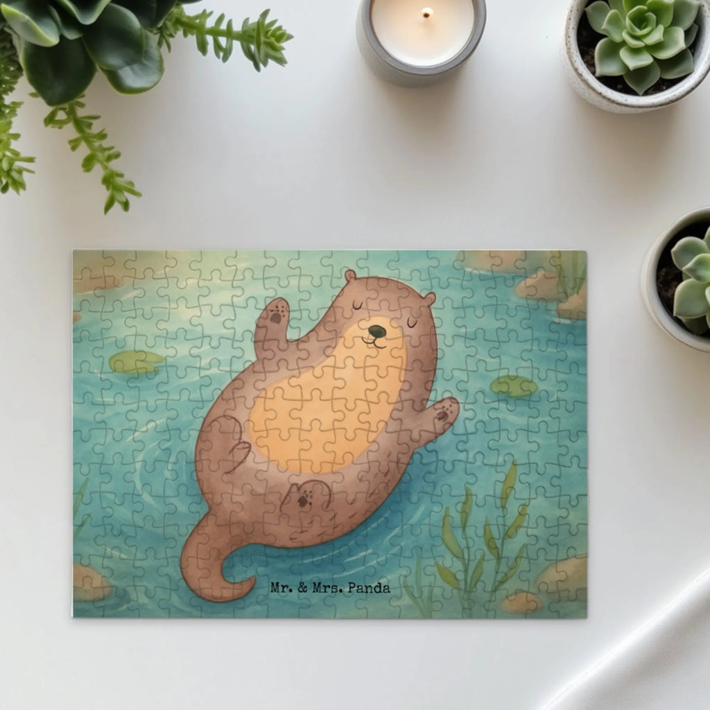 Puzzle Otter Umarmen Design Puzzle, Otter, Fischotter, Seeotter, Otter Seeotter See Otter