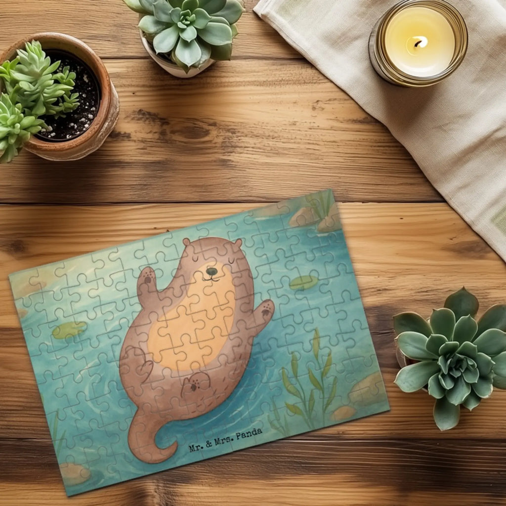 Puzzle Otter Umarmen Design Puzzle, Otter, Fischotter, Seeotter, Otter Seeotter See Otter