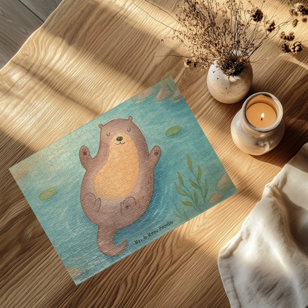 Puzzle Otter Umarmen Design Puzzle, Otter, Fischotter, Seeotter, Otter Seeotter See Otter