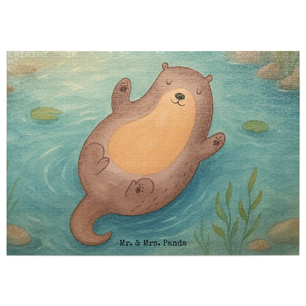 Puzzle Otter Umarmen Design Puzzle, Otter, Fischotter, Seeotter, Otter Seeotter See Otter