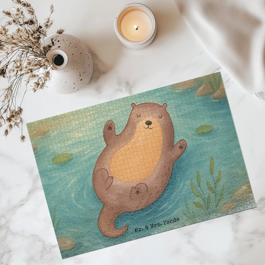 Puzzle Otter Umarmen Design Puzzle, Otter, Fischotter, Seeotter, Otter Seeotter See Otter