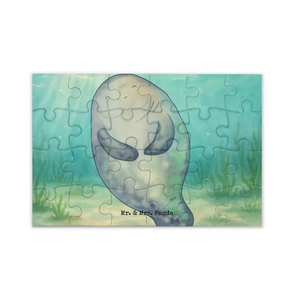 Puzzle Seekuh Happy Design Puzzle, Meerestiere, Meer, Urlaub, Neustart, Seekühe, Respekt, Zufrieden, Achtsamkeit, Freundin, Neuanfang, Selbstliebe, Liebeskummer, Seekuh