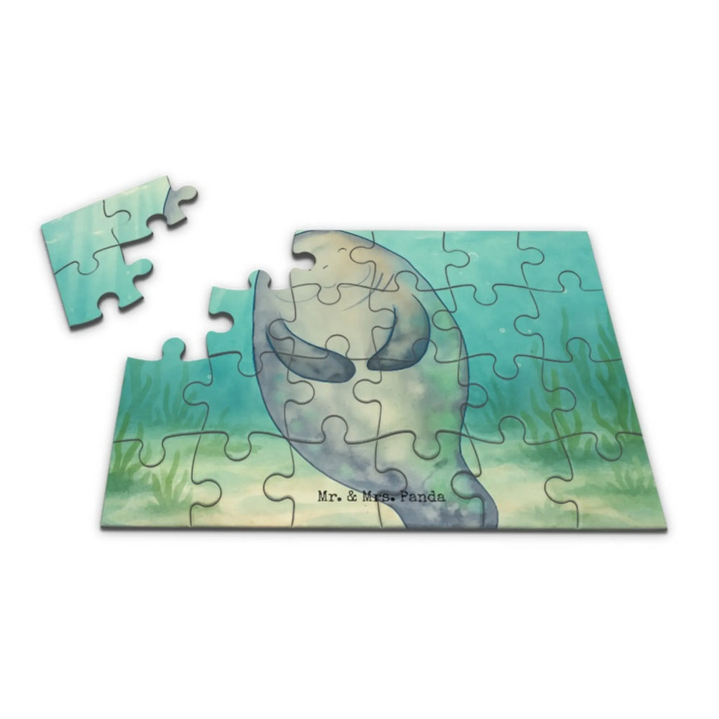 Puzzle Seekuh Happy Design Puzzle, Meerestiere, Meer, Urlaub, Neustart, Seekühe, Respekt, Zufrieden, Achtsamkeit, Freundin, Neuanfang, Selbstliebe, Liebeskummer, Seekuh