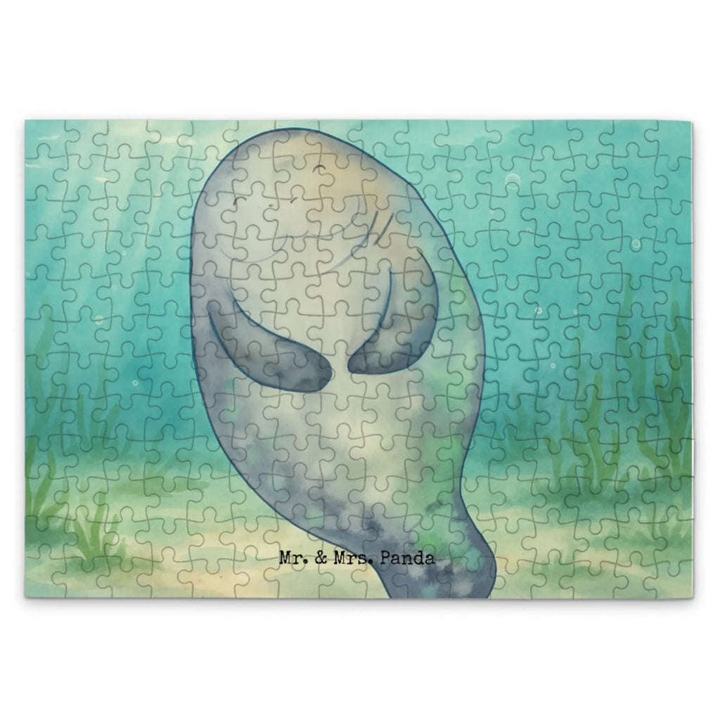 Puzzle Seekuh Happy Design Puzzle, Meerestiere, Meer, Urlaub, Neustart, Seekühe, Respekt, Zufrieden, Achtsamkeit, Freundin, Neuanfang, Selbstliebe, Liebeskummer, Seekuh