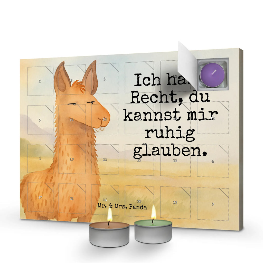 Scented candle advent calendar llama head Annoyed Design Llama, llama, alpaca, trendy animal, girlfriend, apprentice, office, boss, lamas, best friend, being right, partner, being annoyed, lama, office life