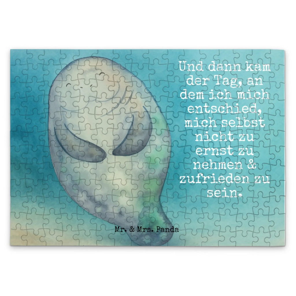 Puzzle Seekuh Happy Design Puzzle, Meerestiere, Meer, Urlaub, Neustart, Seekühe, Respekt, Zufrieden, Achtsamkeit, Freundin, Neuanfang, Selbstliebe, Liebeskummer, Seekuh