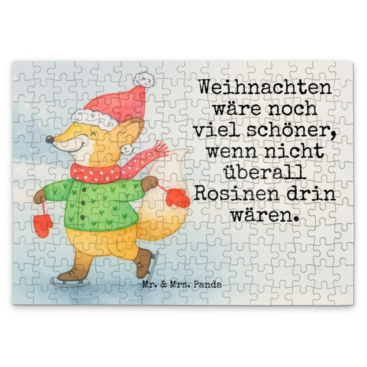 Puzzle Fuchs  Schlittschuhe Design 500 Teile Puzzle, 1500 Teile Puzzle, 1000 Teile Puzzle, Legespiel, Puzzlespiel, 2000 Teile Puzzle, Puzzle, Geduldspiel, 300 Teile Puzzle, Advent, Nikolaus, Weihnachten, Weihnachtsdeko, Winter, Wintermotiv, Heiligabend, Tannenbaum, Weihnachtszeit, Weihnachtsbaum, Weihnachtstage, Weihnachtsmann