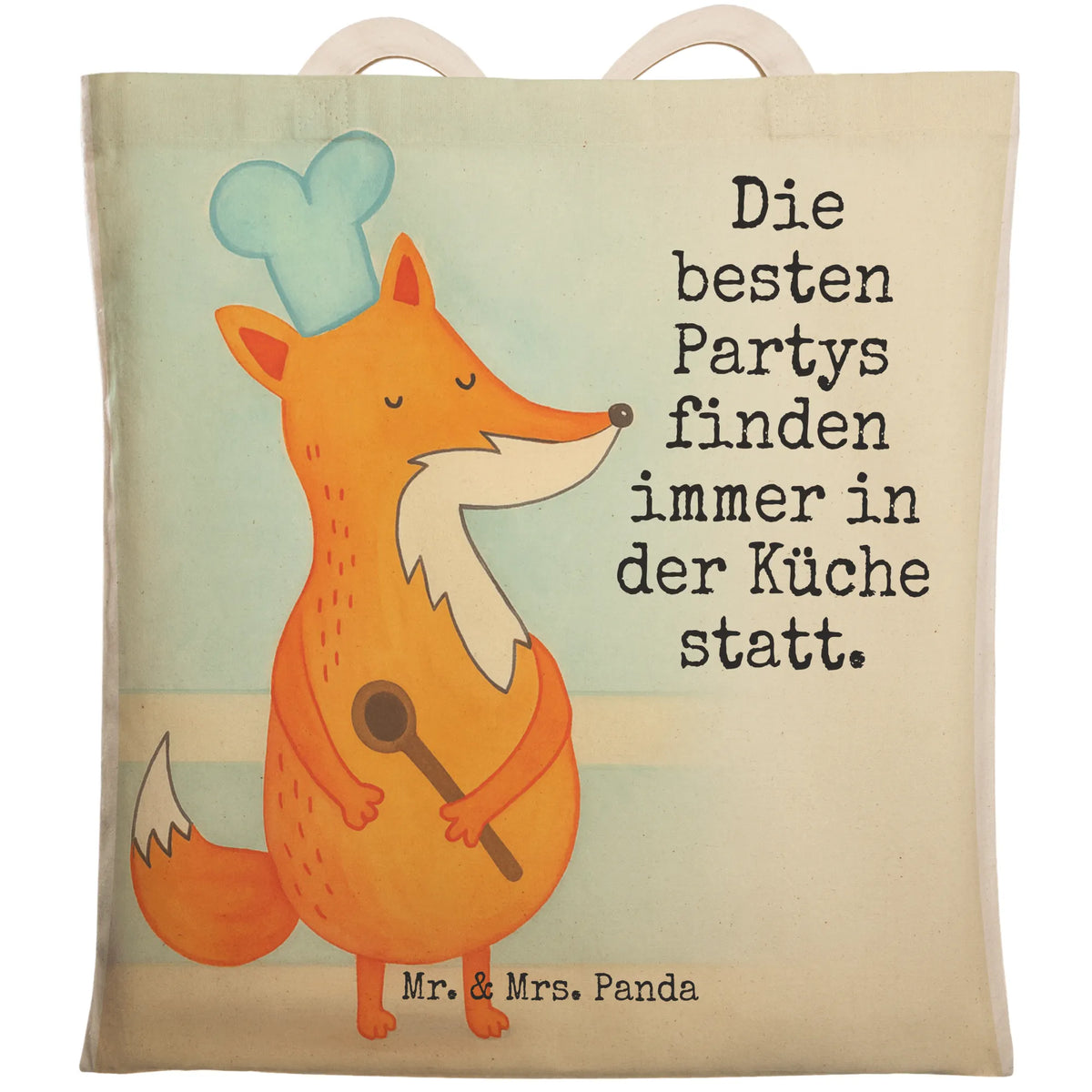 Shopping bag Fox A cook Design animal lover, foxes, forest wildlife, clever as a fox, Chefs, Baker, Cook gift, Kitchen decoration, Slogan funny, Party slogan, Kitchen slogan