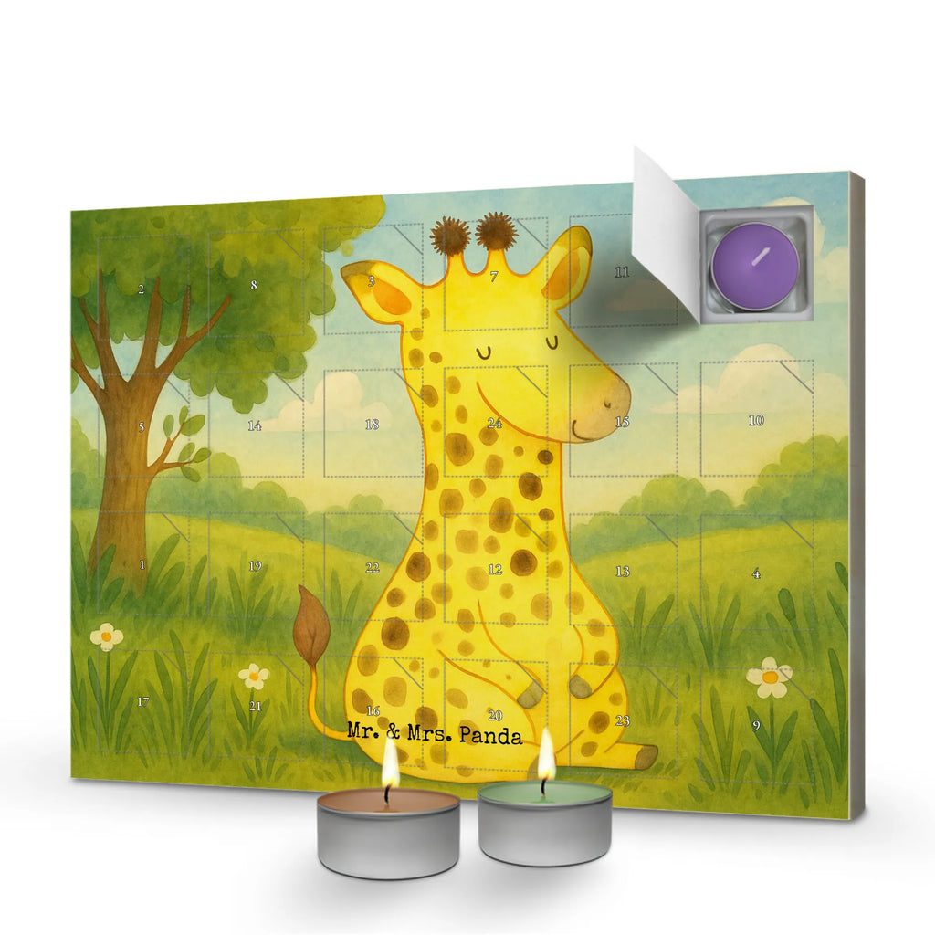 Scented candle advent calendar giraffe Satisfied Design Africa, Happiness, Adventure, Giraffe