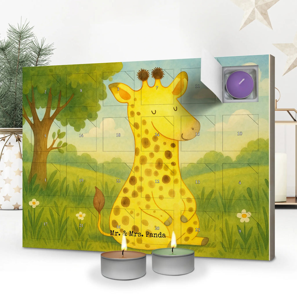 Scented candle advent calendar giraffe Satisfied Design Africa, Happiness, Adventure, Giraffe