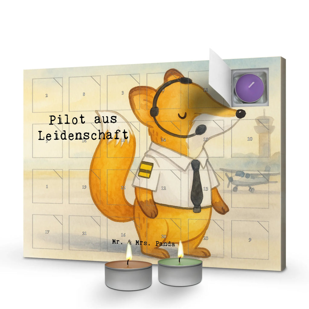 Scented candle advent calendar Pilot Passion Design gift, gift idea, best, farewell gift, passing exam, anniversary, retirement, promotion, job start, sayings, funny, profession