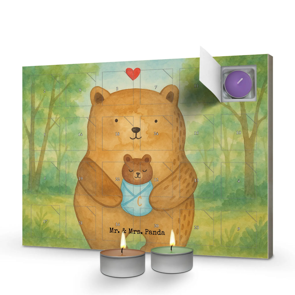 Scented candle advent calendar bear infant Design bear, teddy, teddy bear, cuddly toy, birthday, baby, nephew, grandson, mother, birth, parents, baptism, niece, grandchild, baptized child, congratulations