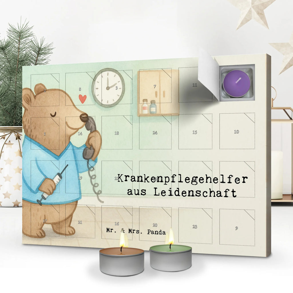 Scented candle advent calendar nursing assistant Passion Design gift, gift idea, best, farewell gift, passing exam, anniversary, retirement, promotion, job start, sayings, funny, profession