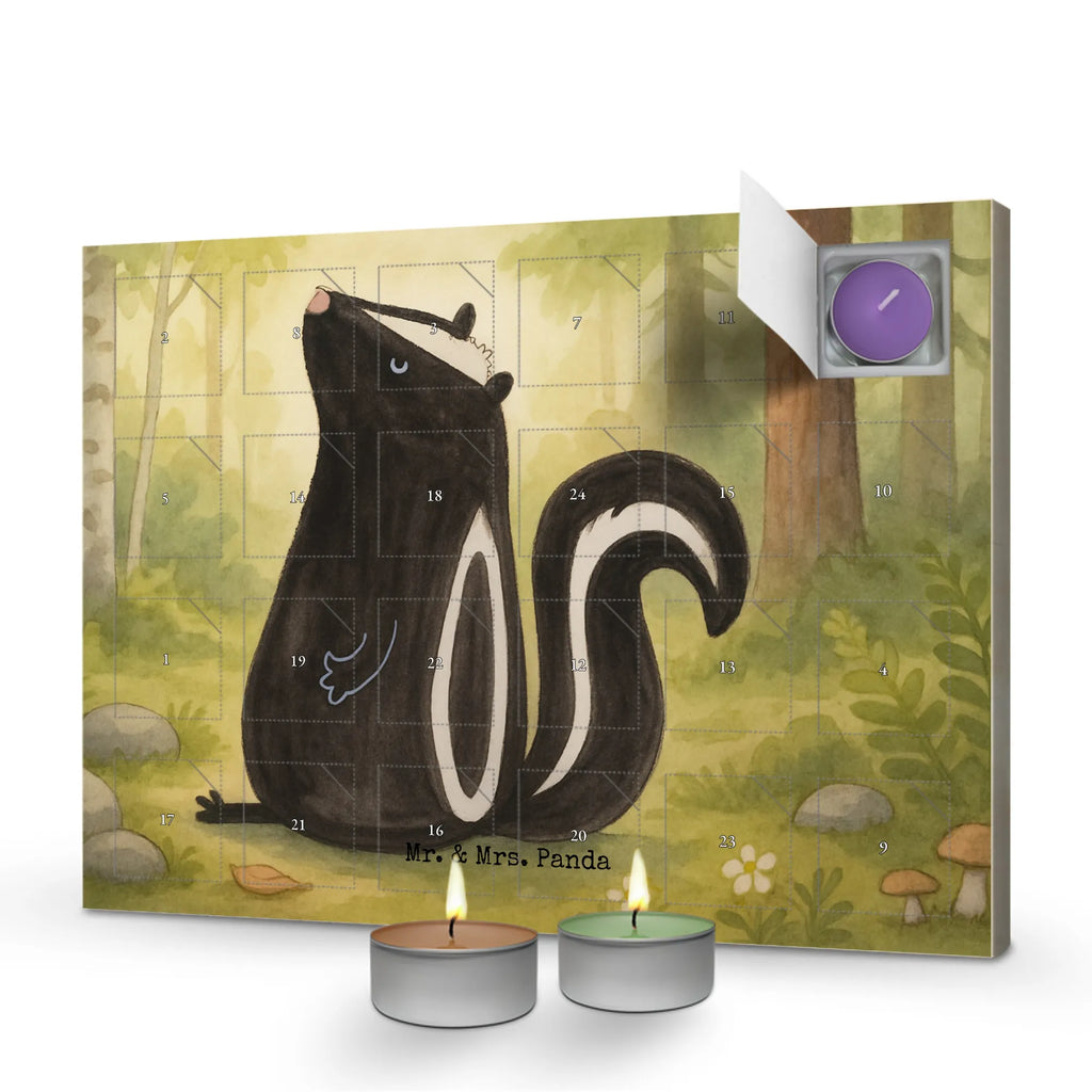 Scented candle advent calendar skunk Sit Design Skunk, office, wild animal, know-it-all, stinky, slogan, stinker, law, skunk, predator