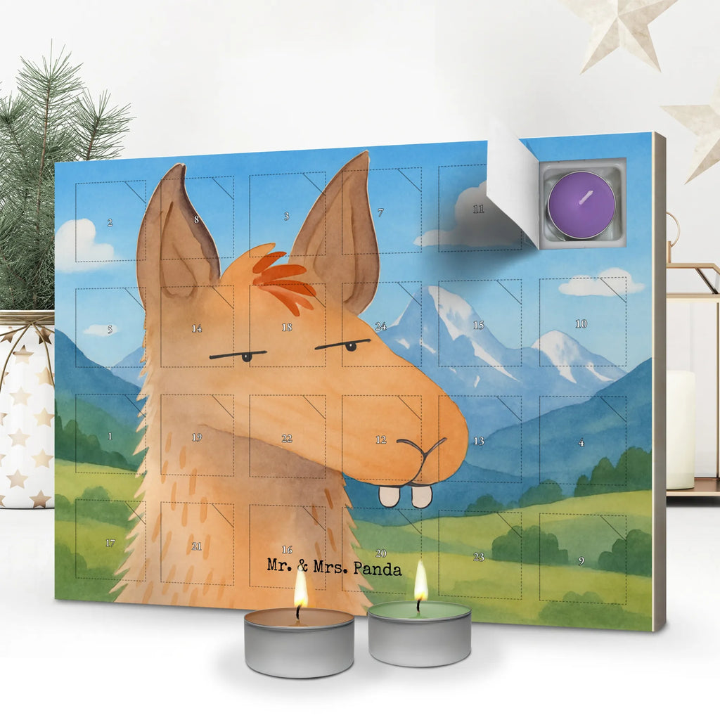 Scented candle advent calendar llama head Annoyed Design Llama, llama, alpaca, trendy animal, girlfriend, apprentice, office, boss, lamas, best friend, being right, partner, being annoyed, lama, office life