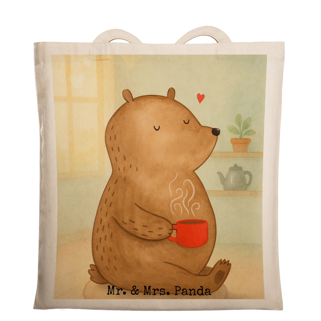 Tragetasche Bär Morgenkaffee Design Stoffbeutel, Schultertasche, Badetasche, Einkaufstasche, Strandtasche, Tasche, Jutetasche, Shopper, Umhängetasche, Jutebeutel, Stofftasche, Einkaufstüte, Beuteltasche, Tragetasche, Laptoptasche, Beutel, Liebe, Partner, Freund, Freundin, Ehemann, Ehefrau, Heiraten, Verlobung, Heiratsantrag, Liebesgeschenk, Jahrestag, Hocheitstag, Mitbringsel, Geschenk für Partner, Hochzeitstag, für Ehemann, Geschenk für Freundin, Liebesbeweis, für Männer, Valentinstag, Geschenk für Frauen