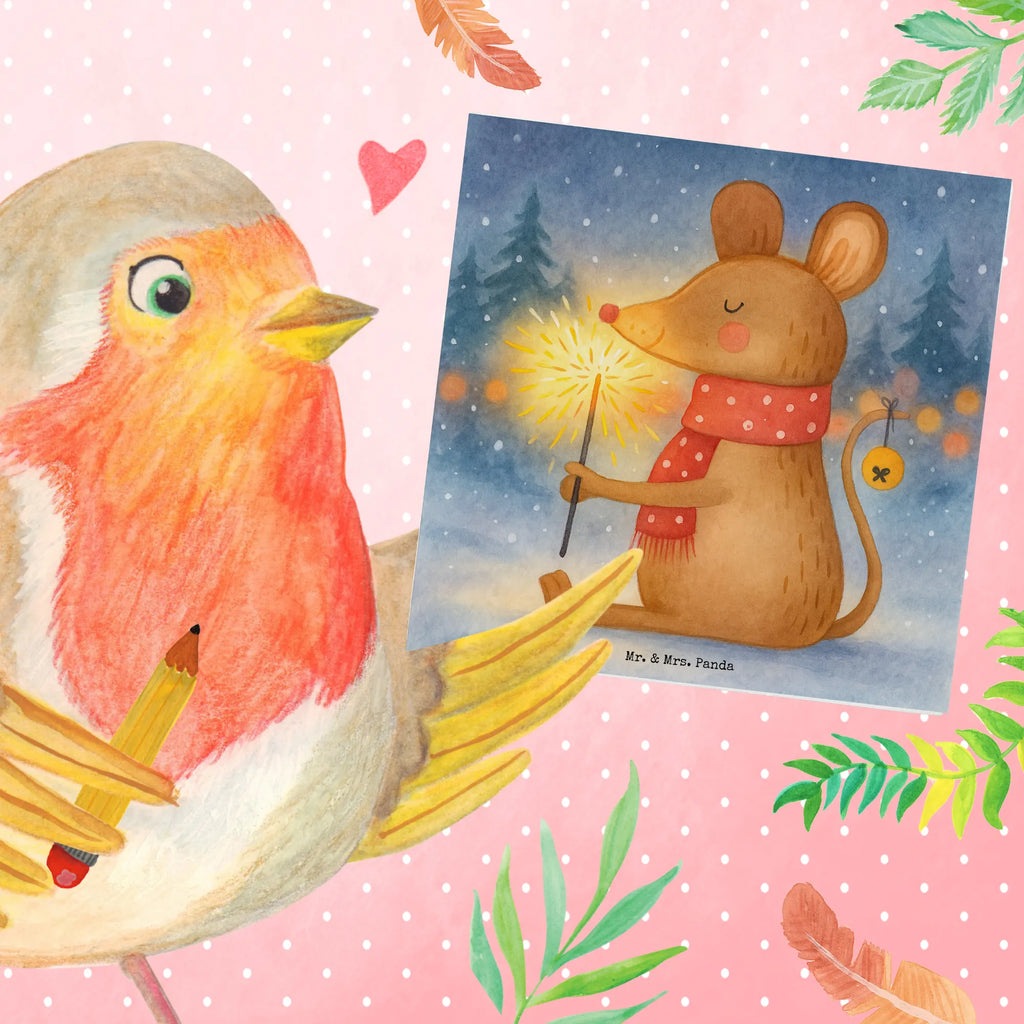 Deluxe Karte Maus Weihnachten Design Karte, Grußkarte, Klappkarte, Einladungskarte, Glückwunschkarte, Hochzeitskarte, Geburtstagskarte, Hochwertige Grußkarte, Hochwertige Klappkarte, Winter, Weihnachten, Weihnachtsdeko, Nikolaus, Advent, Heiligabend, Wintermotiv, Frohe Weihnachten, Weihnachtsgruß, Weihnachtsmotiv, Maus, Mäuschen, Weihnachtswunder