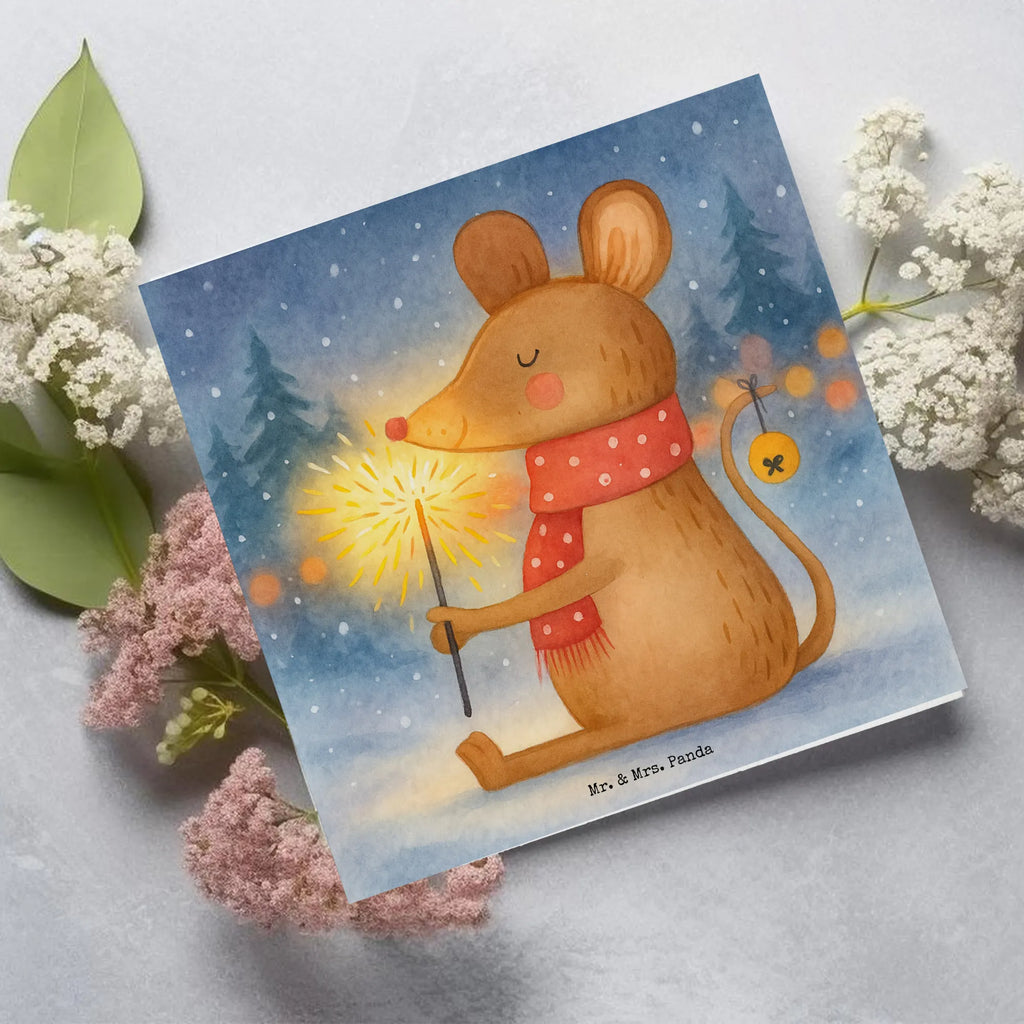 Deluxe Karte Maus Weihnachten Design Karte, Grußkarte, Klappkarte, Einladungskarte, Glückwunschkarte, Hochzeitskarte, Geburtstagskarte, Hochwertige Grußkarte, Hochwertige Klappkarte, Winter, Weihnachten, Weihnachtsdeko, Nikolaus, Advent, Heiligabend, Wintermotiv, Frohe Weihnachten, Weihnachtsgruß, Weihnachtsmotiv, Maus, Mäuschen, Weihnachtswunder
