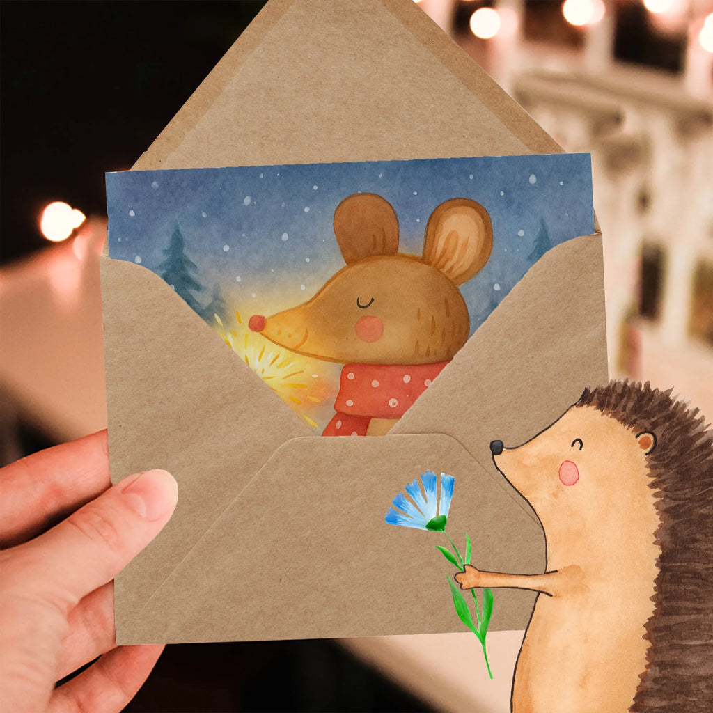 Deluxe Karte Maus Weihnachten Design Karte, Grußkarte, Klappkarte, Einladungskarte, Glückwunschkarte, Hochzeitskarte, Geburtstagskarte, Hochwertige Grußkarte, Hochwertige Klappkarte, Winter, Weihnachten, Weihnachtsdeko, Nikolaus, Advent, Heiligabend, Wintermotiv, Frohe Weihnachten, Weihnachtsgruß, Weihnachtsmotiv, Maus, Mäuschen, Weihnachtswunder