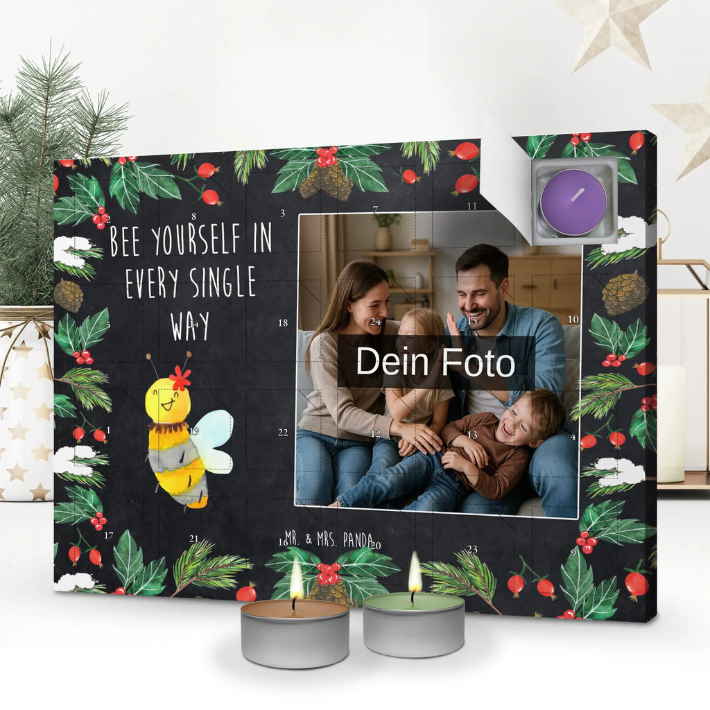 Personalisierter Duftkerzen Foto Adventskalender Biene Blume Personalisierter Duftkerzen Foto Adventskalender, Biene, Wespe, Hummel